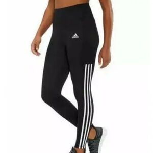 ADIDAS AEROREADY HIGH WAIST PERFORMANCE 3 STRIPE LEGGINGS M